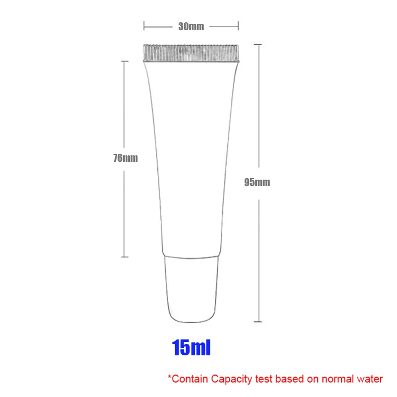 50 шт. пустые трубки для блеска для губ губа многоразового пополнения контейнер для бальзама пластиковая прозрачная губная помада Косметические тюбики контейнеры для макияжа 12 мл