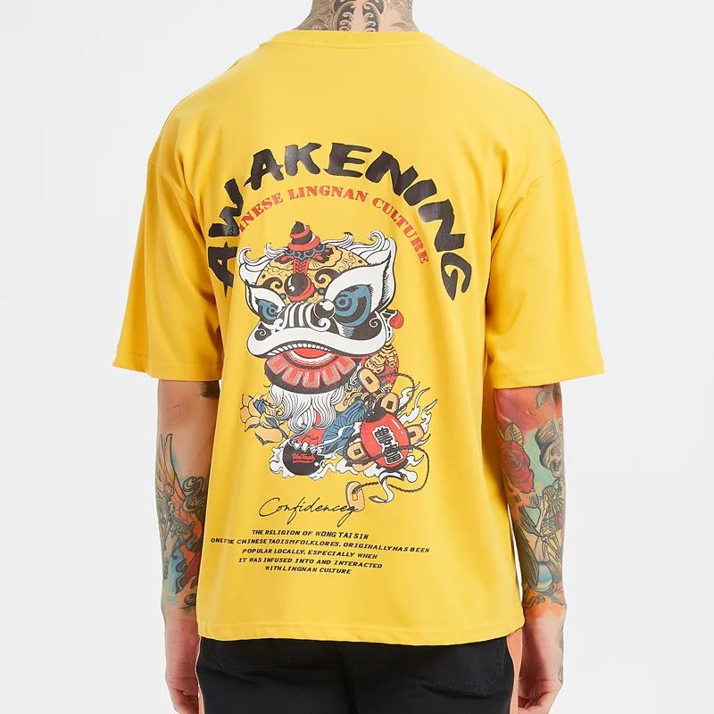 Men's harajuku t shirt streetwear cotton tshirt Hip hop Loose T-shirts man clothes 2019 Clothing summer tops and tee for male