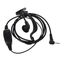 Walkie Talkie Auricolare Curvetta Auricolare pin 2.5mm Jack PTT Mic Auricolare per Motorola T6200 TKLR T3 T6 Radio