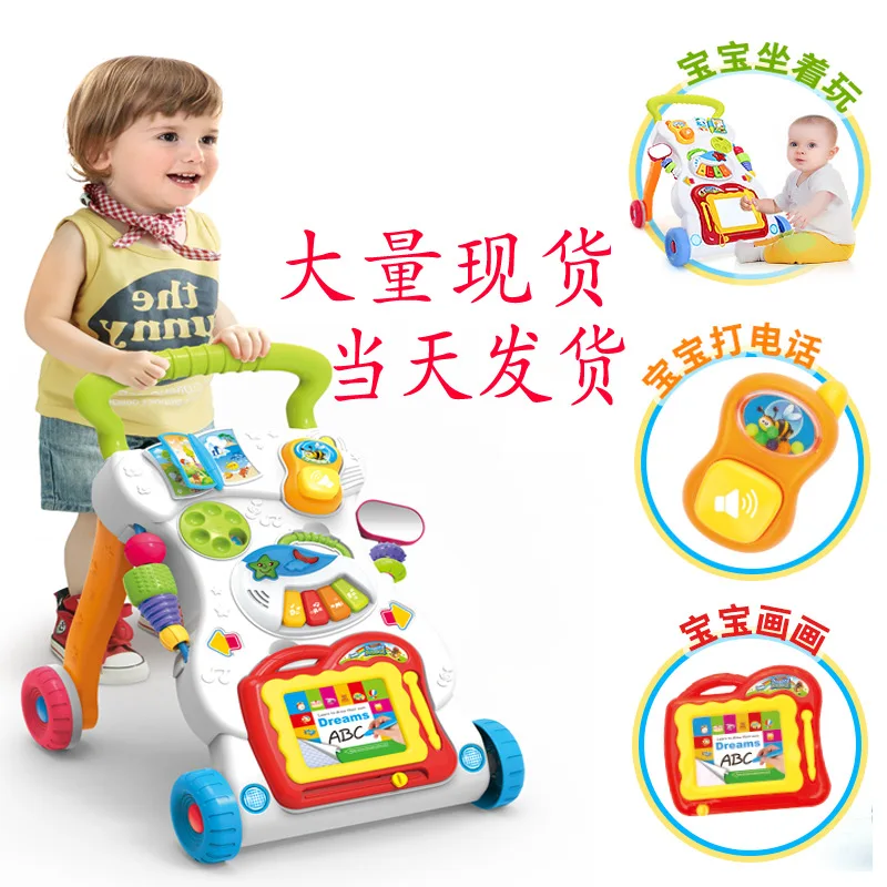 

Baby Walker Trolley Baby Early Learning Exercises Body Multi-function Walker with Music Toys child lean walk baby pram child
