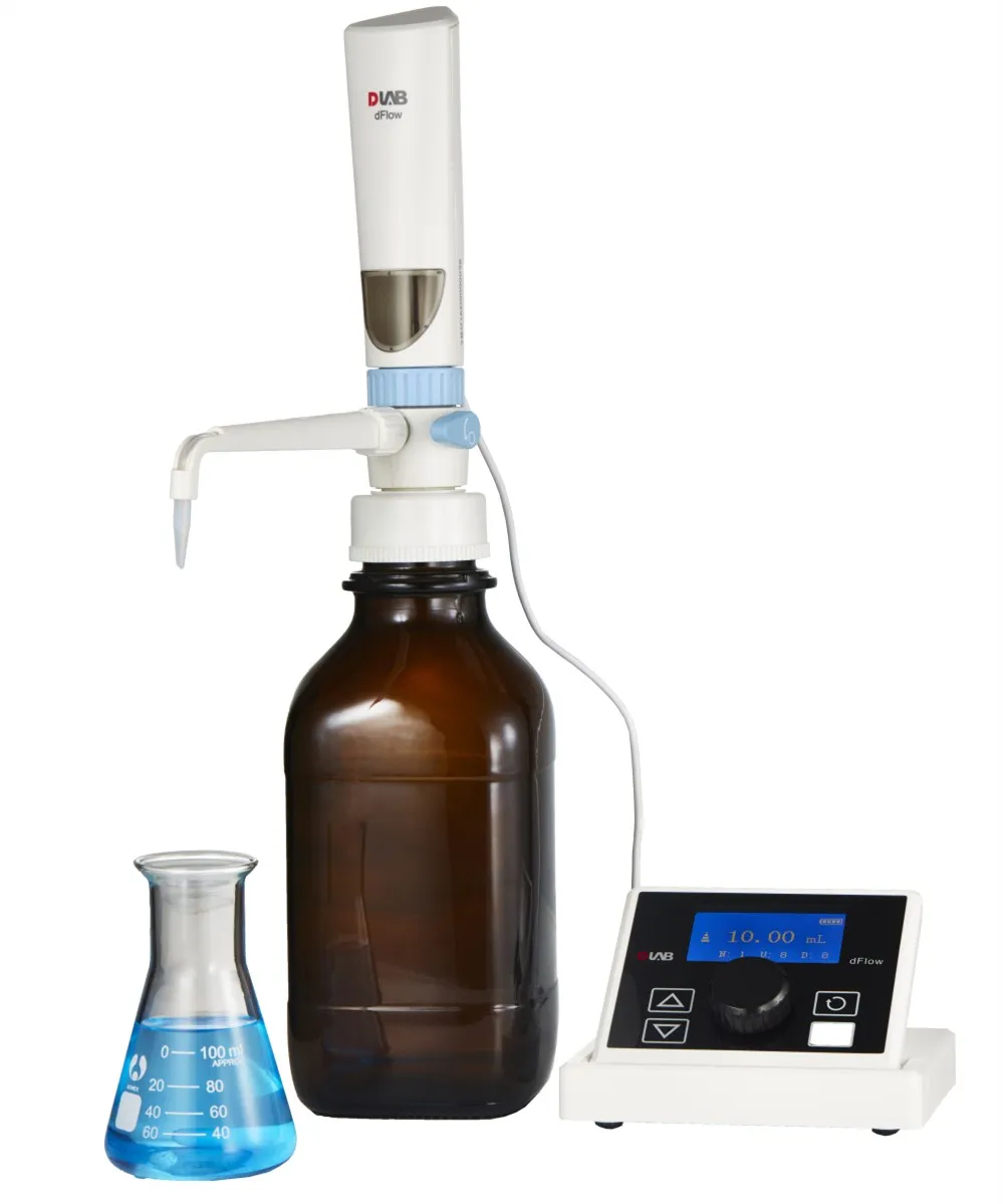 DLab Digital Bottle Top Dispenser dFlow Without Brown reagent bottle