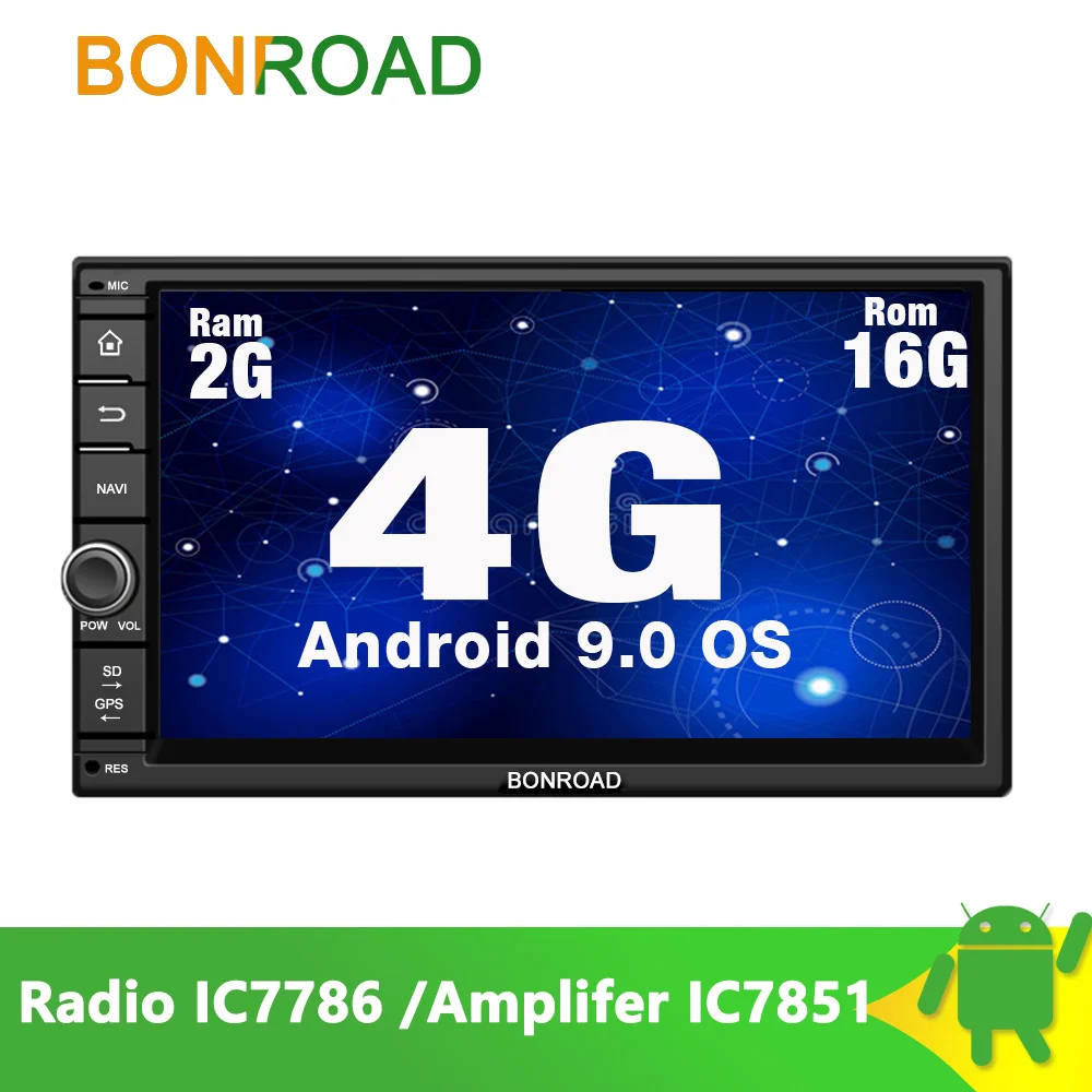 

Bonroad Car Multimedia Player For 2 Double Din For Nissan Android 9.0 2G+16G Wifi Radio 4G Video GPS MP3 Touch Screen(NO DVD CD)