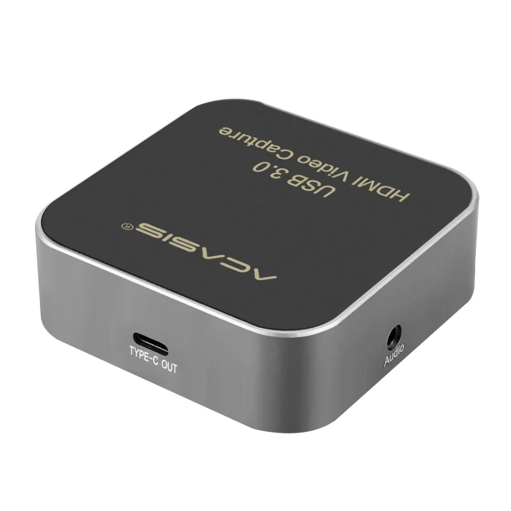  AC-HDCP USB 3.0 HDMI to Type-C 1080P HD Video Capture Card Box Drive-Free for TV PC PS4 Game Live S