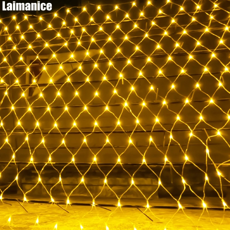 

DHL Waterproof mesh net string light 8mx10m Web 2600 Led Fairy Light For Christmas Wedding Party Xmas Outdoor indoor Decoration