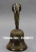 

Старая бронзовая тибетская статуя Будды редкий колокольчик
