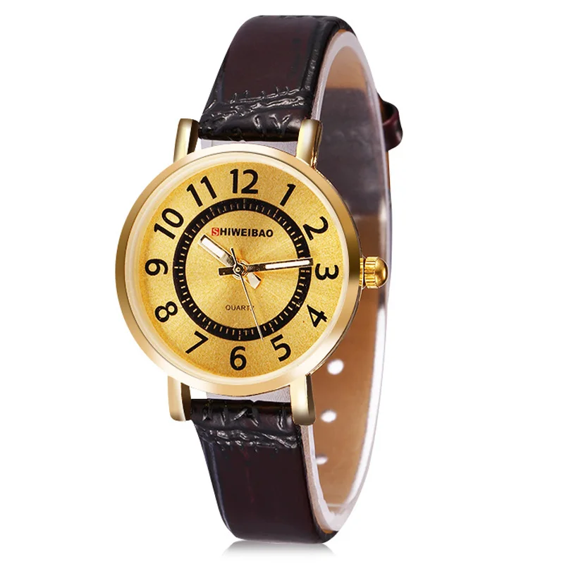 2019 новые модные женские туфли Элитный бренд повседневное золото повседневные наручные часы женские кожаные кварцевые часы Relogio Feminino Баян