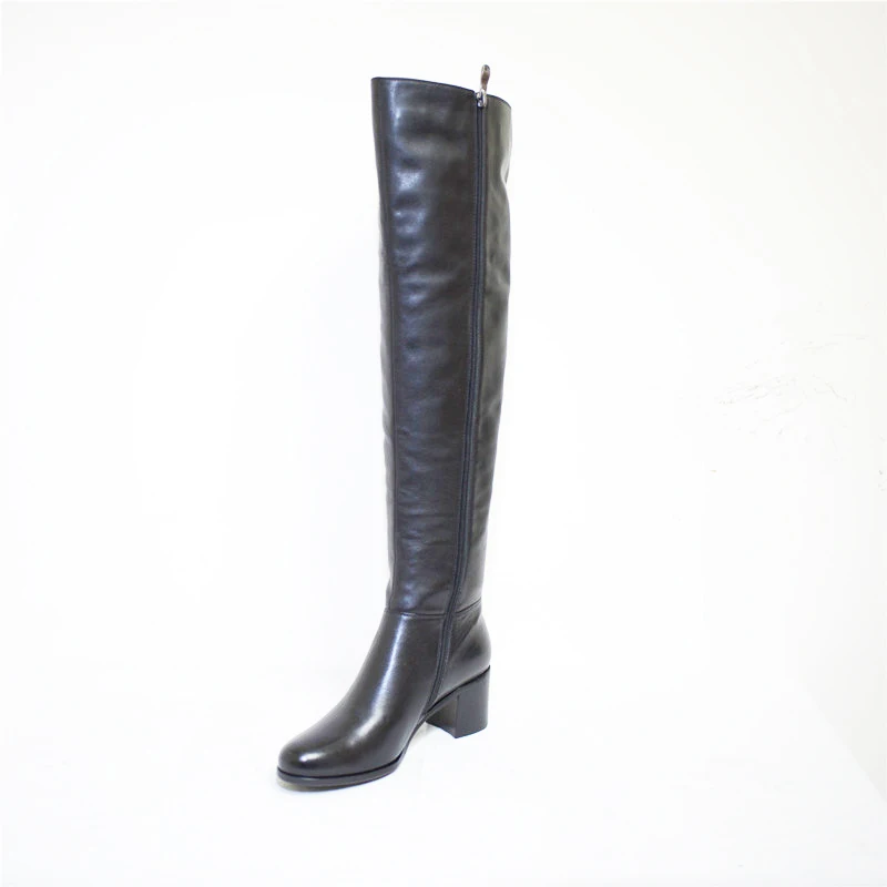 Chaud Cuir Fn81 Boot Hiver Pritivimin genou Sur Haute Fille Mode Laine Réel En De Bottes la Dames Bordée Femmes Véritable Chaussures Fourrure 7EqZZd