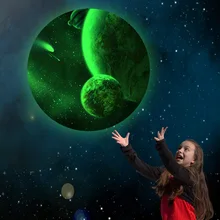 

Muyuchunhua Wall Stickers Luninous Moon Glow In The Dark Decal Bedroom Accessories Kids Room Decor Wall Paper Mural Home Decor