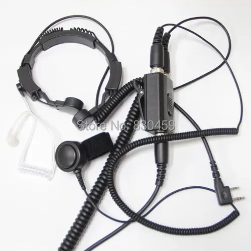 Сверхмощная Военная гарнитура с микрофоном и креплением на горле walkie talkies Baofeng