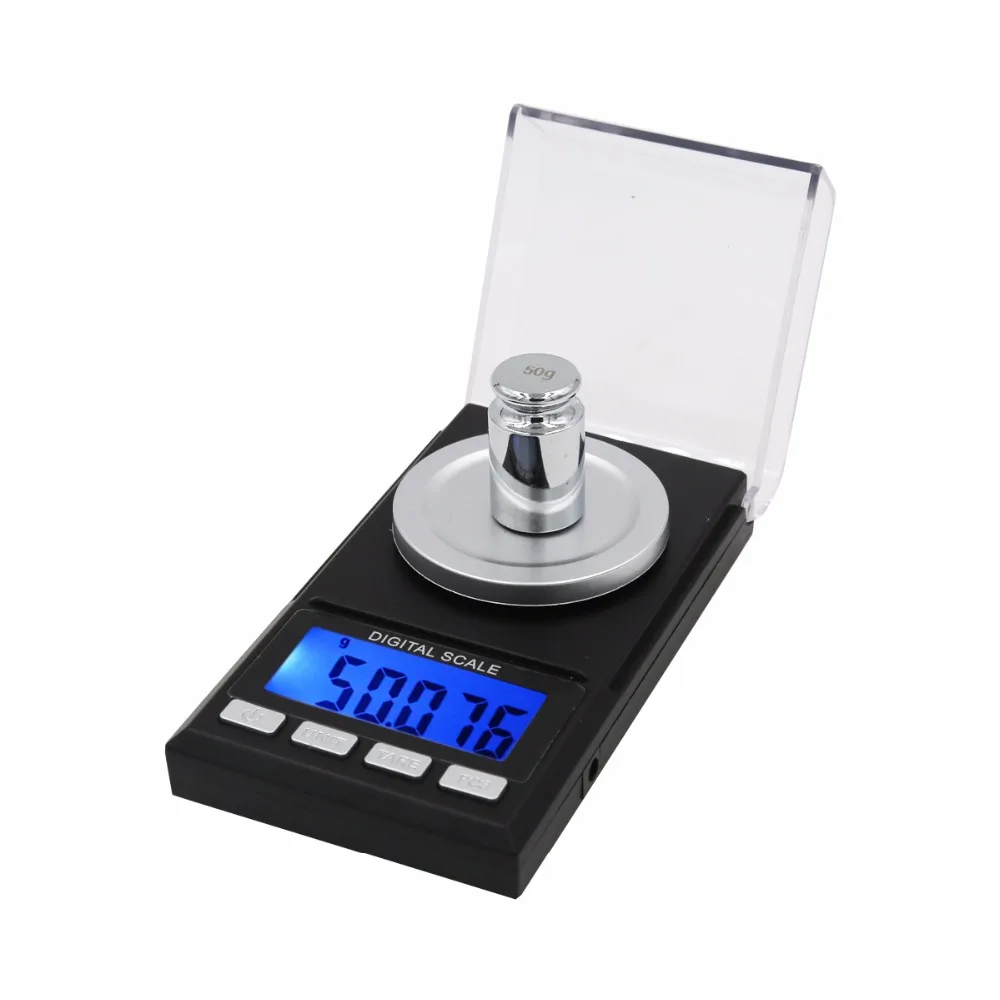 Pocket Digital Scales 0.001g 50g Jewellery Gold Weighing Mini LCD Electronic