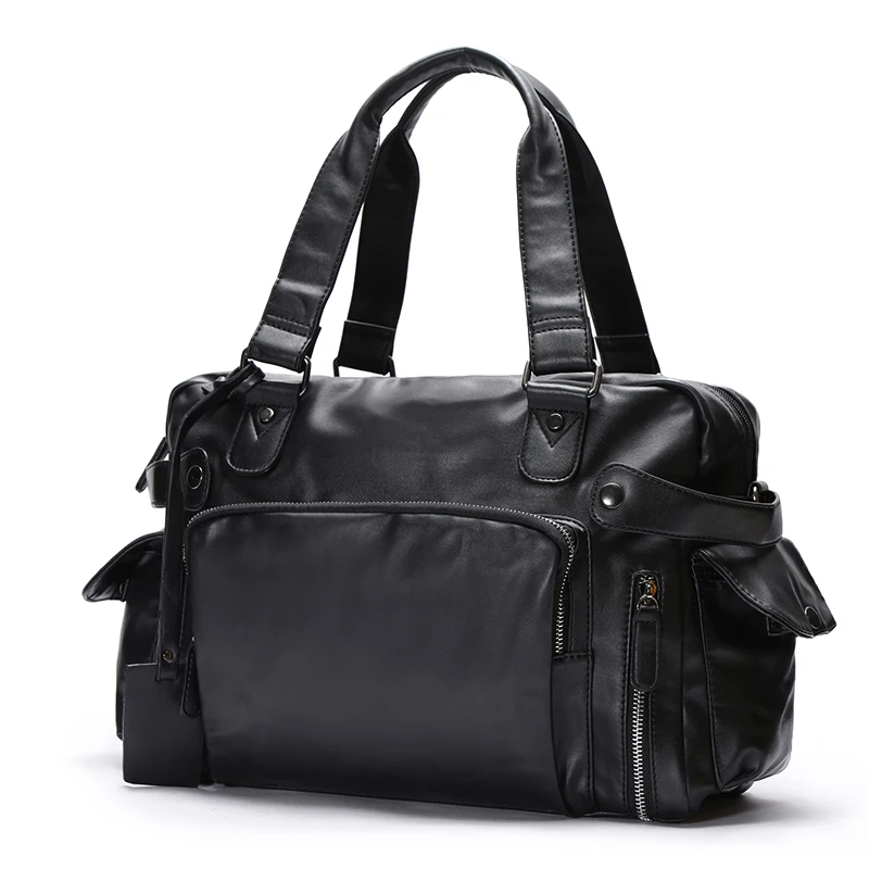 Мужская сумка повседневная сумка через плечо сумка-мессенджер сумка мужская из искусственной кожи Бизнес Дорожная сумка большой емкости