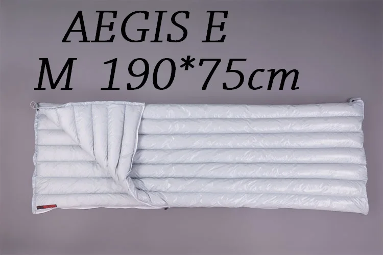 AEGISMAX Сверхлегкий 800FP белый гусиный пух спальные мешки Открытый Кемпинг Мумия спальный мешок Naturehike спальный мешок для мужчин и женщин - Цвет: AEGIS E M Gray