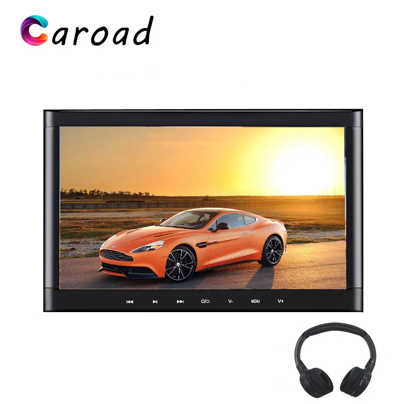 Caroad 10 1 дюймовый автомобильный монитор на подголовник с сенсорной кнопкой 1024*600 DVD