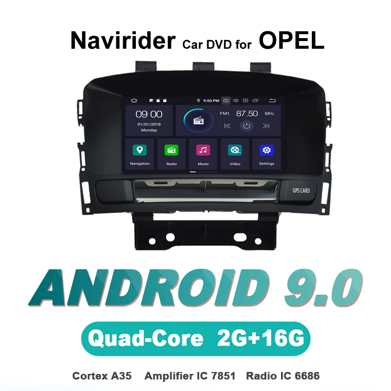

ELANMEY advanced gps navigation For OPEL ASTRA J 2010-2012 accessories android 9.0 CAR DVD multimedia radio stereo bluetooth