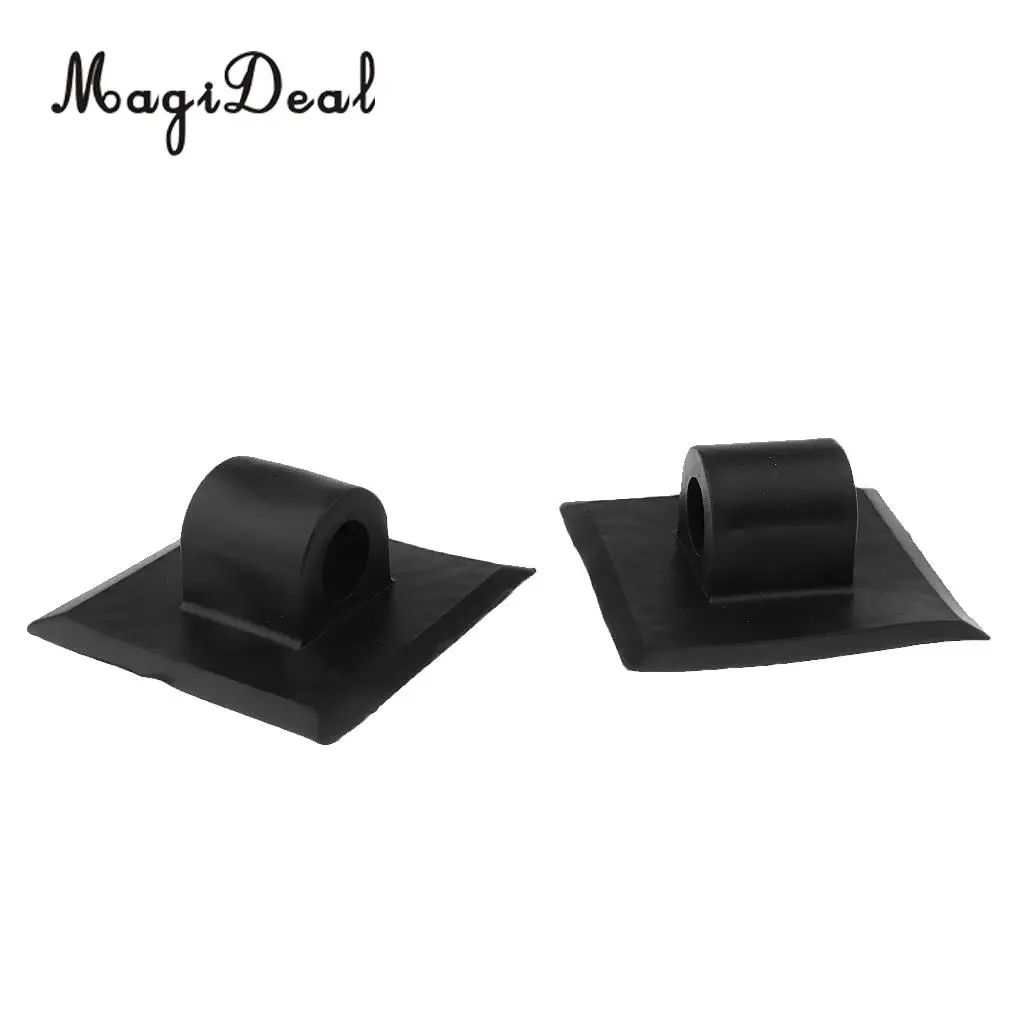 MagiDeal 2 Pieces Kayak Fishing Boat Engine Motor Mount Stand Holder Bracket Black/White