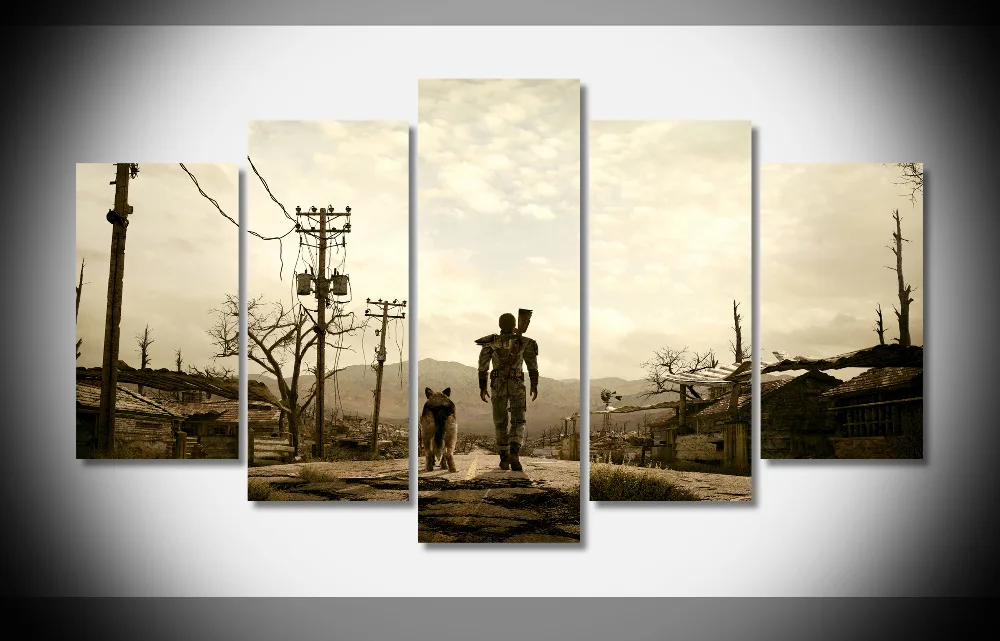 

P0076 Fallout 3 Postes Framed Gallery wrap art print home wall decor wall picture Already to hang digital print wholesale moder
