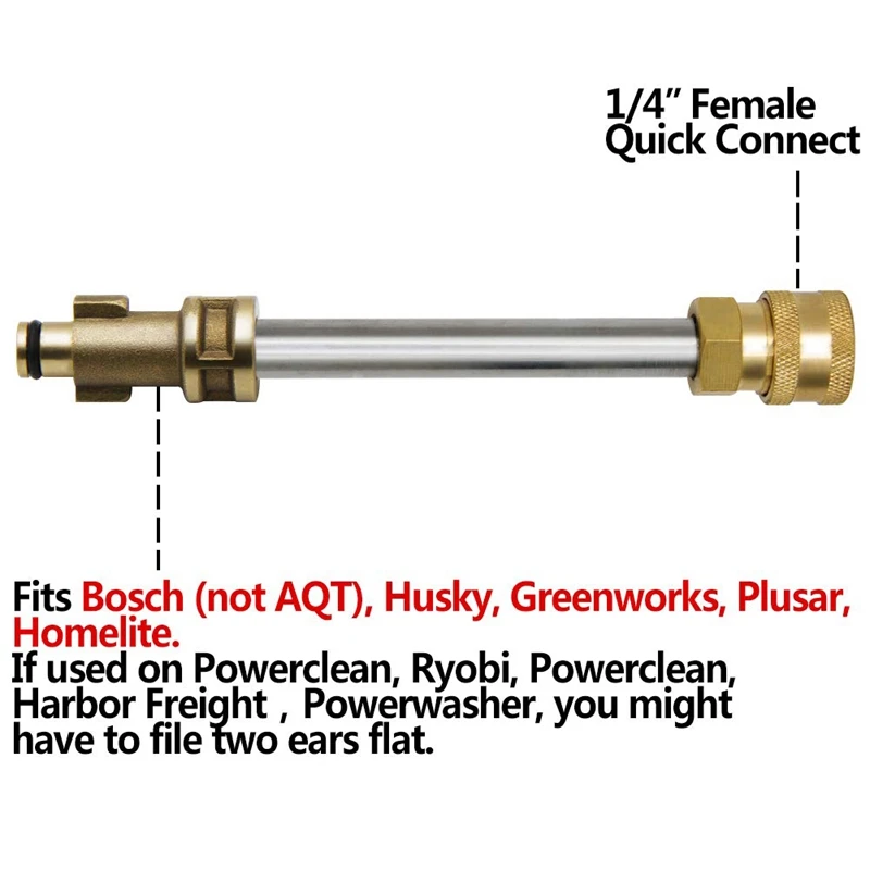 6,9 дюймовый адаптер для стиральной машины высокого давления с 1/4 дюймовым разъемом для быстрого подключения, подходит для большинства брендов