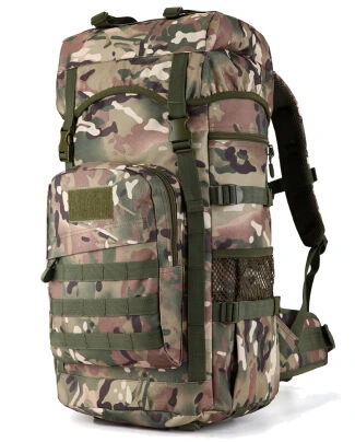 Военный тактический рюкзак 50л большой емкости походные сумки альпинистская сумка мужской походный рюкзак дорожный рюкзак - Цвет: CP camouflage