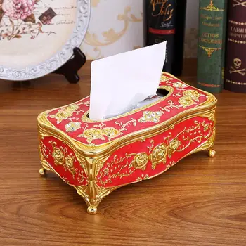 

Acrylic Tissue Box Universal Luxury European Paper Rack Office Table Accessories Home Office KTV Hotel Car Facial Case Holder