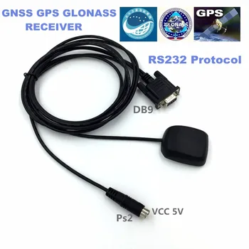無料配信、 9600 ボーレート産業 DB9 RS232 プロトコル、 PS2 5 v 電源 RS-232 gnss gps glonass 受信機モジュール NMEA0183