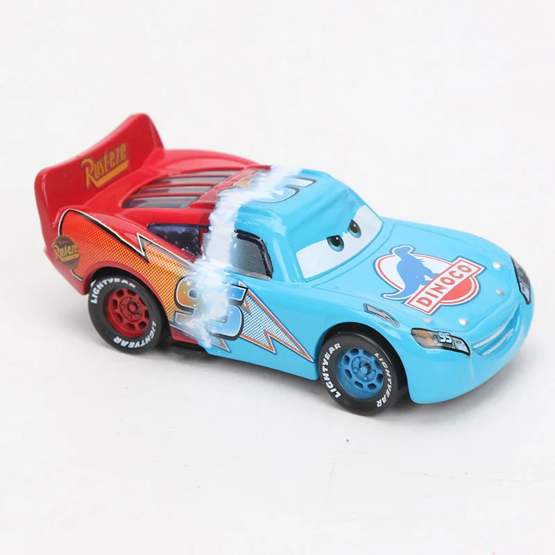 Мини Дисней Pixar тачки игрушка Молния Маккуин тачки 3 Mater Ramonoe Джексон шторм 1:55 литой под давлением металлический сплав Модель автомобиля игрушки для детей - Цвет: blue red NO 95