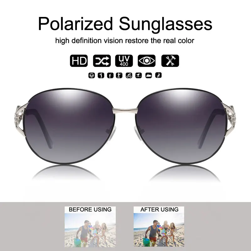 MYMARCH 2019 Luxury Brand Design Polarized Sunglasses Women Ladies Oversized Gradient Sun Glasses Female Eyewear Oculos UV400 MYMARCH 2019 Luxury Brand Design Polarized Sunglasses Women Ladies Oversized Gradient Sun Glasses Female Eyewear Oculos UV400