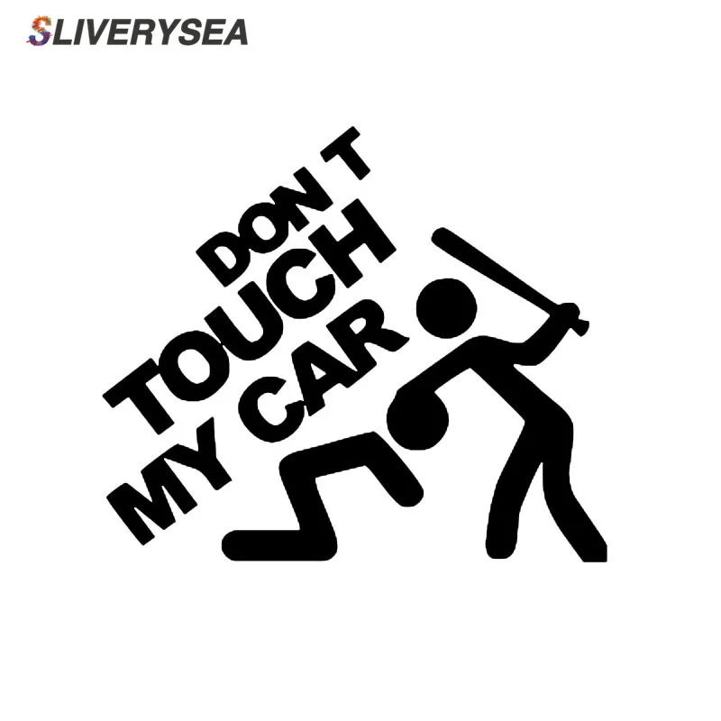 

SLIVERYSEA Safety Warning Vinyl Car stickers" DO NOT TOUCH MY CAR " Car Styling car Motorcycles Decal Styling Accessories #B1138