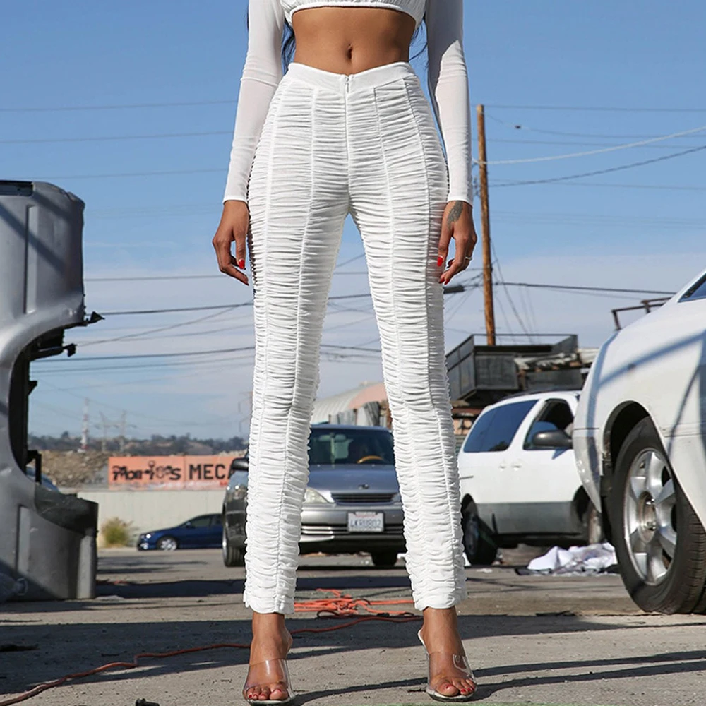 Mesh ruched pants Clearance