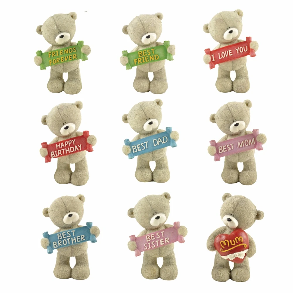 resin teddy bear figurine