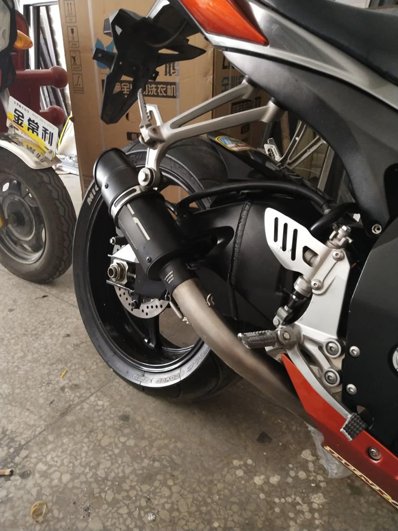 Универсальный мотоциклетный глушитель на выхлопную трубу хвостовой трубы из углеродного волокна трубы из нержавеющей стали слипоны R3 R25 R6 Ninja ZX6R ZX10R