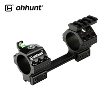 Ohhunt 11 мм ласточкин хвост кольца для прицела винтовки охоты 25,4 мм 30 мм прицела верхней части с может быть удален Пикатинни компас пузырьковый уровень