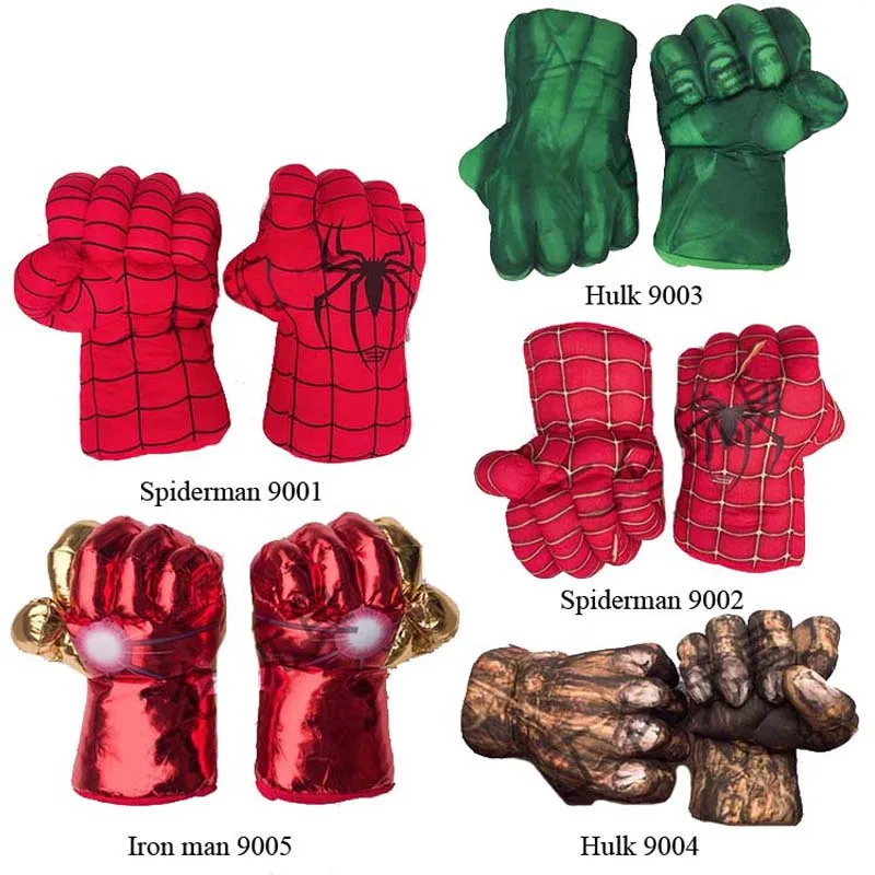 

Infinity War Toy Marvel Avengers Ironman Spiderman Boxing Cosplay Gloves Toys Boxing Gloves Hulk Anime Cosplay Kid Action Toys