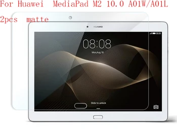 

Anti-glare New HD Clear Anti Shatter Screen Protector Film For Huawei MediaPad M2 10.0 A01W/A01L protective 2pcs in 1 package