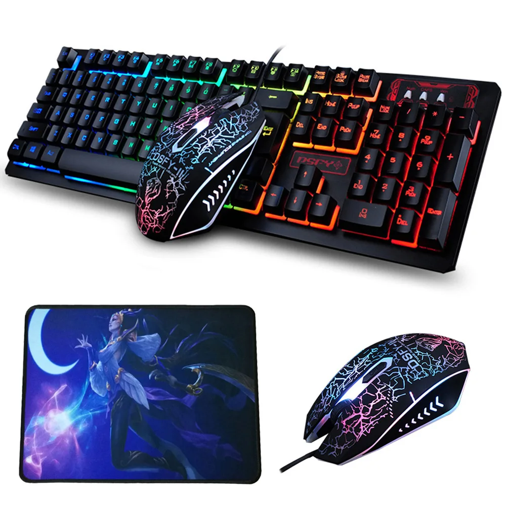 K 13 Usb Wired Rainbow Backlit illuminated Multimedia Ergonomic Gaming