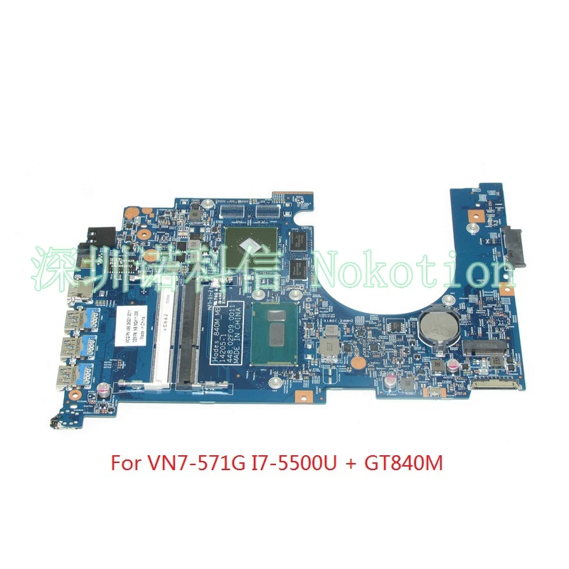 NOKOTION NBMQK11008 nb. MQK11.008 для Aspire V Nitro VN7-571G Материнская плата ноутбука I7-5500U GT840M