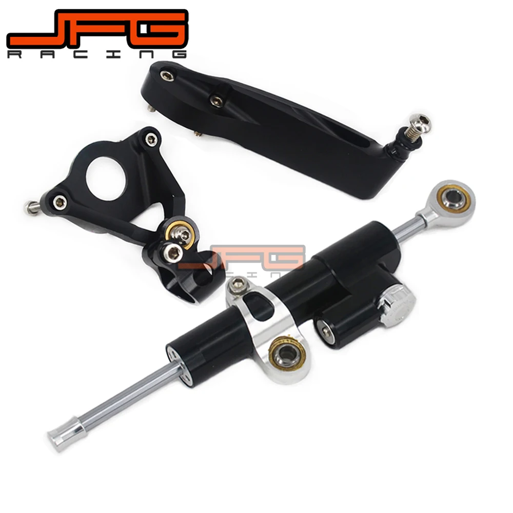 

CNC Steering Damper Stabilizer Linear Reversed Safety Control & Adapter Bracket For CBR600RR CBR600 RR 2007 2008 2009 2010-2016