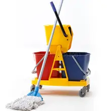 Двойной баррель выдавливания воды грузовик выдавливания ведро швабры ведро очистки воды автомобиля уборки ведро уборки автомобиля отель