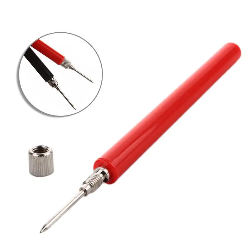 

1 Pair 120mm Spring Test Probe Tips Insulated Test Hook Wire Connector for Multimeter Stainless Steel Needle Test Leads Pin