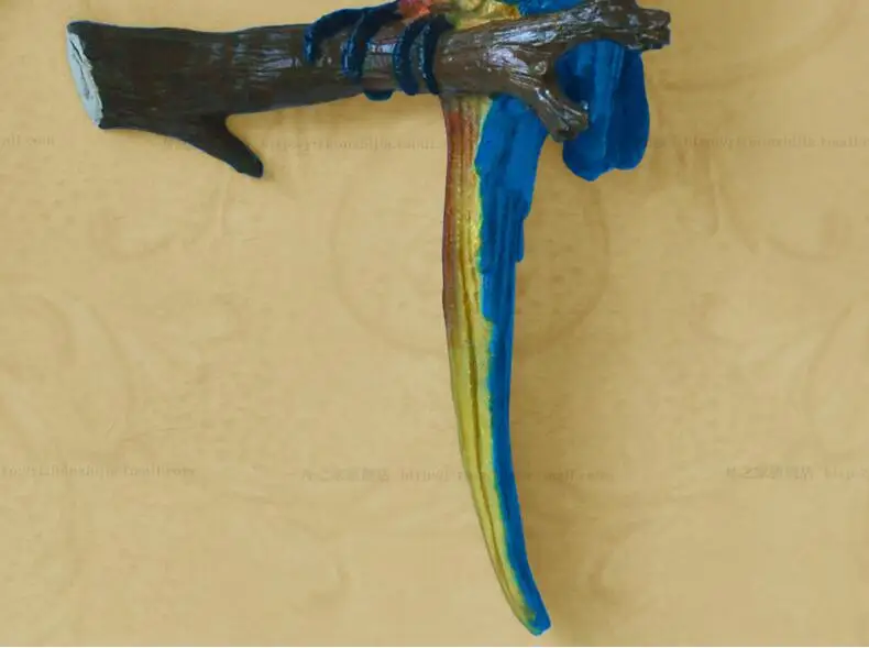 Европейский пасторальный 3D стерео смолы попугаи настенные Висячие украшения в виде птиц креативный домашний фон настенные украшения Фреска ремесла Искусство