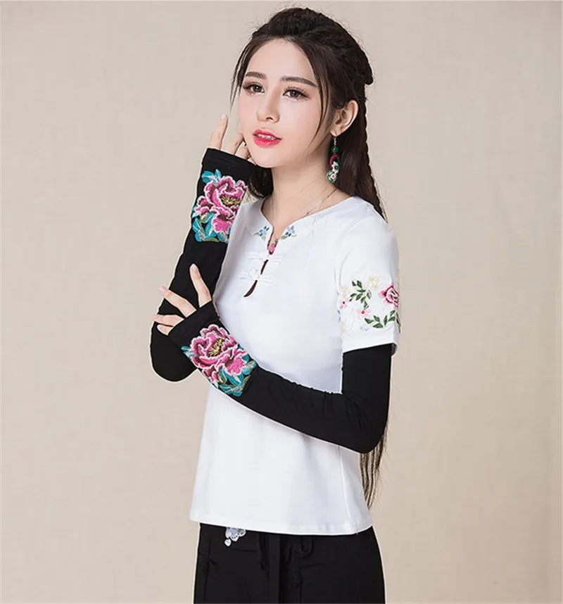 Винтажные тактические женские перчатки Harajuku Guantes в китайском стиле, женские перчатки с вышивкой на осень и зиму