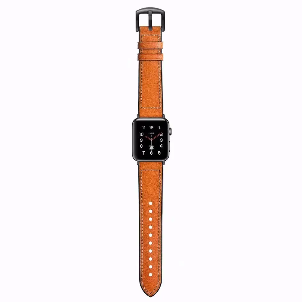 Мягкий силикон+ кожа спортивный ремешок для наручных часов Apple Watch серии 1/2/3/4/5 38 мм 42 мм резиновый ремешок для часов 40 мм 44 наручные часы резиновый ремень