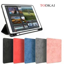Магнитный смарт-чехол для iPad Pro 12,9 чехол с карандашом держатель из искусственной кожи TPU мягкий чехол для iPad Pro 12,9 держатель для ручки чехол