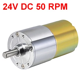 Uxcell Новый 1 шт. ZGA37RG DC 24 V 50 об/мин 7,2 Вт Шестерни мотор высокое снижение крутящего момента Шестерни коробка эксцентриковый Выход 15x5,9 мм D вал