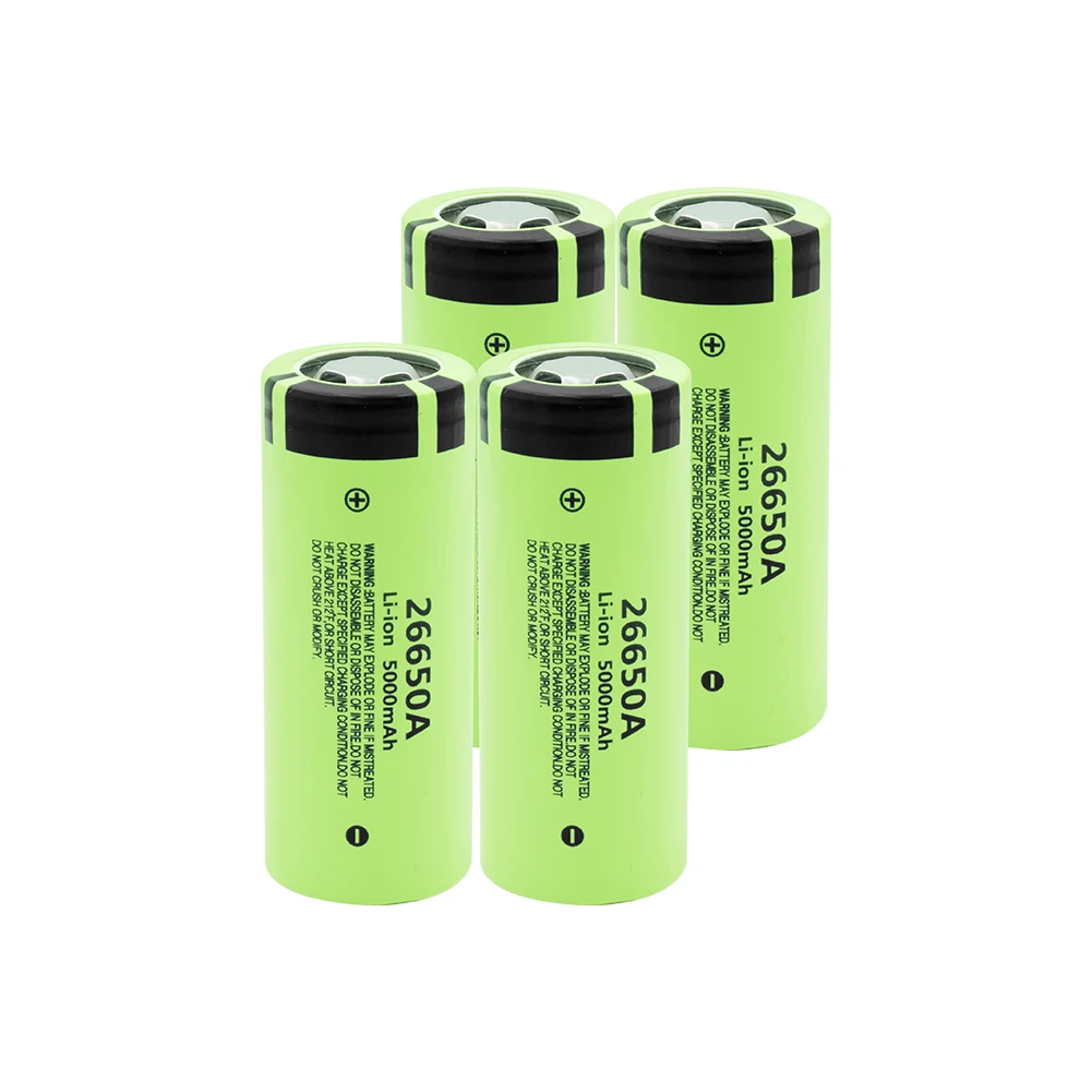 

26650 Battery High Drain 10A Discharge Li-ion Rechargeable Batterie 26650A 3.7V 5000mAh High Capacity 26650 For LED Flashlight