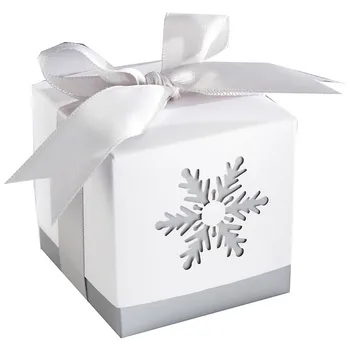 

"Winter Dreams" Laser-Cut Snowflake Favor Box Fashion Favor Boxes 50pcs