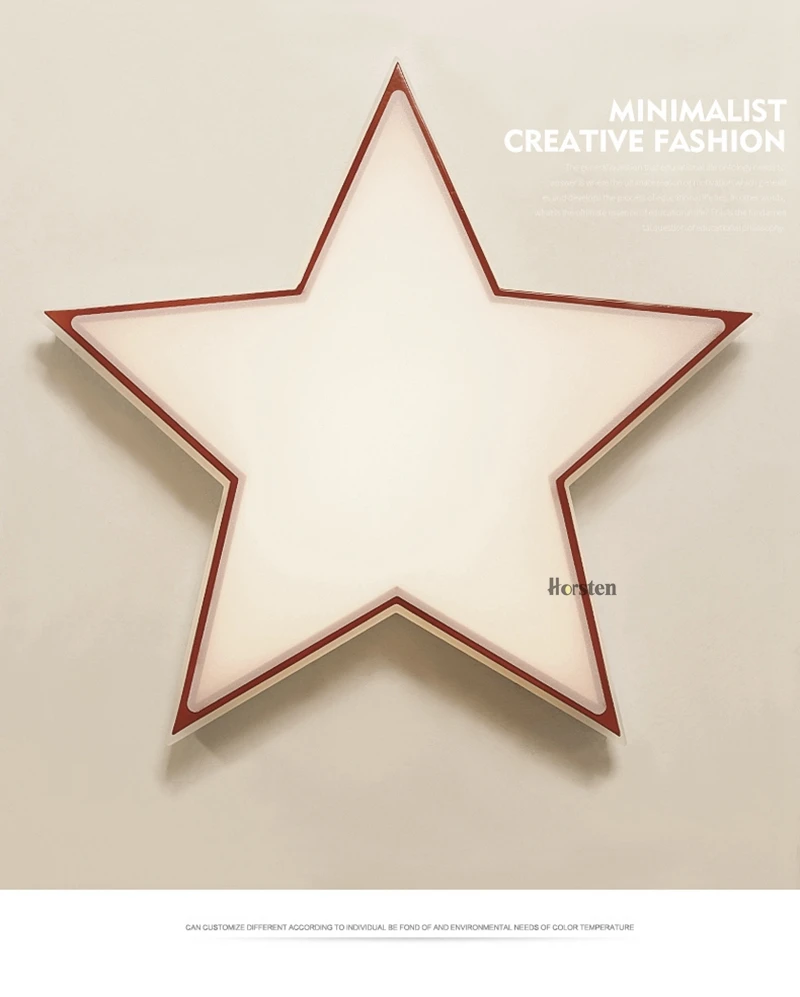 Acrylic Star LED Ceiling Light 36W Baby Kids Bedroom Ceiling Lamp Creative Star Lampshade Lighting Fixture For Children Room 110-220V (1)
