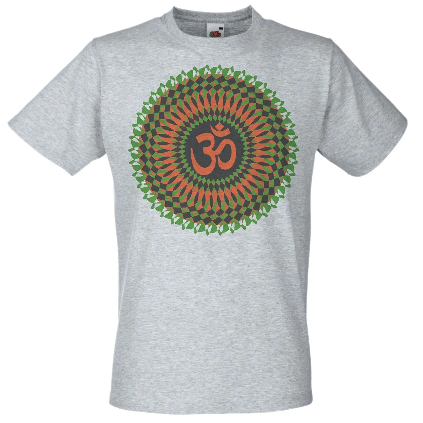 

Grey Spiritual Psy-Trance OM 432 Hz T-Shirt Psychedelic Goa Mandala TShirt