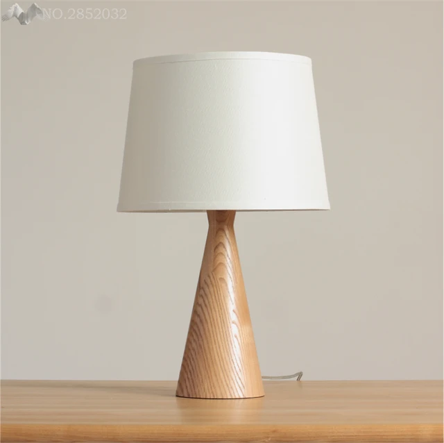 2017 Loft Wood Wooden Table Lamp solid wood Light American European