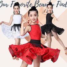 Новинка; платье для латинских танцев с короткими рукавами для девочек; детское платье для бальных танцев; детское платье для сальсы, румбы, ча, ча, самбы, танго