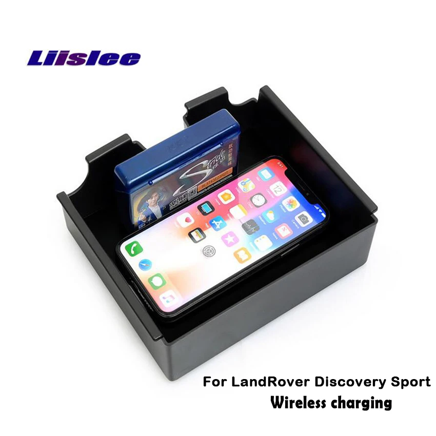 

Liislee For LandRover Discovery Sport Wifi Charger Storage Car Charger Wireless charging car handrail box Armrest box